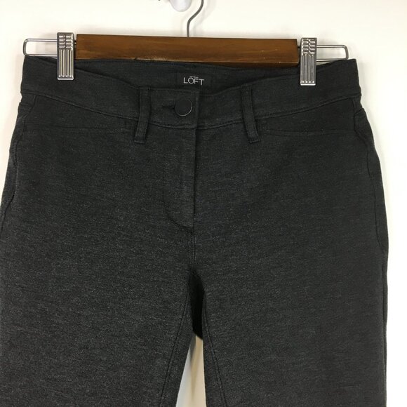 Ann Taylor Loft Super Skinny Stretchy Gray Pants Size 0 - Picture 2 of 10